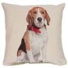 Cushion cover sitting Beagle