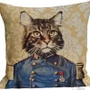 Cushion cover General in a blue tunic