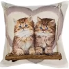 Cushion cover Kittens on a swing