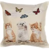 Cushion cover Kittens and butterflies