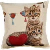 Cushion cover Kittens and a heart
