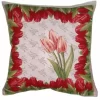 Cushion cover Red tulips
