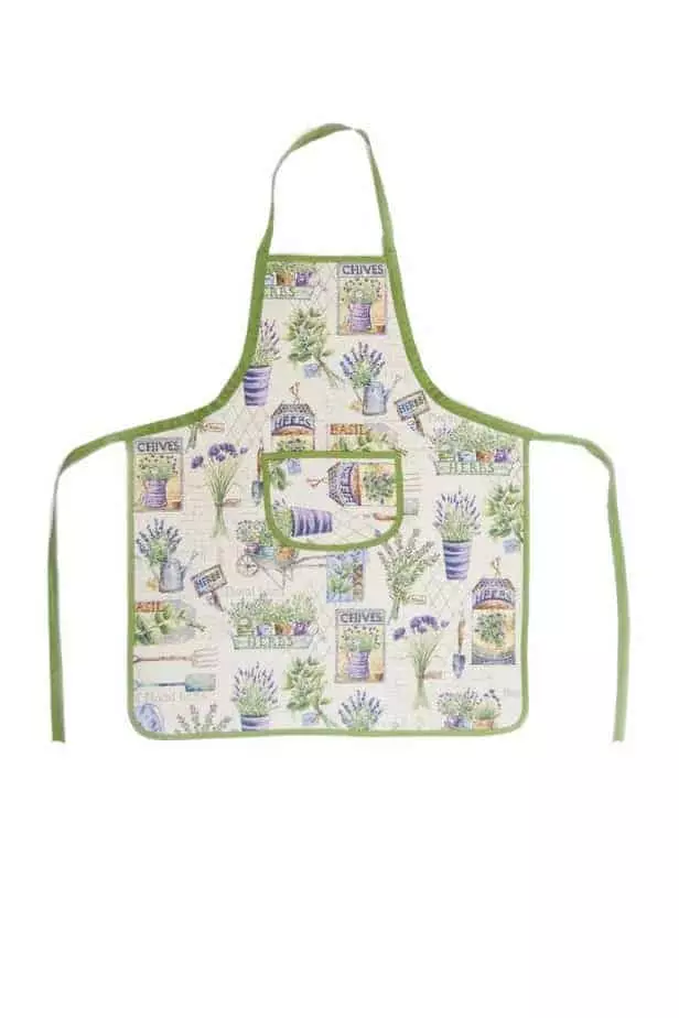 Kitchen apron Green lavender - Image 4