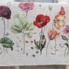 Stalo takelis Gelynas, Table runner Flower field, home dining table decor