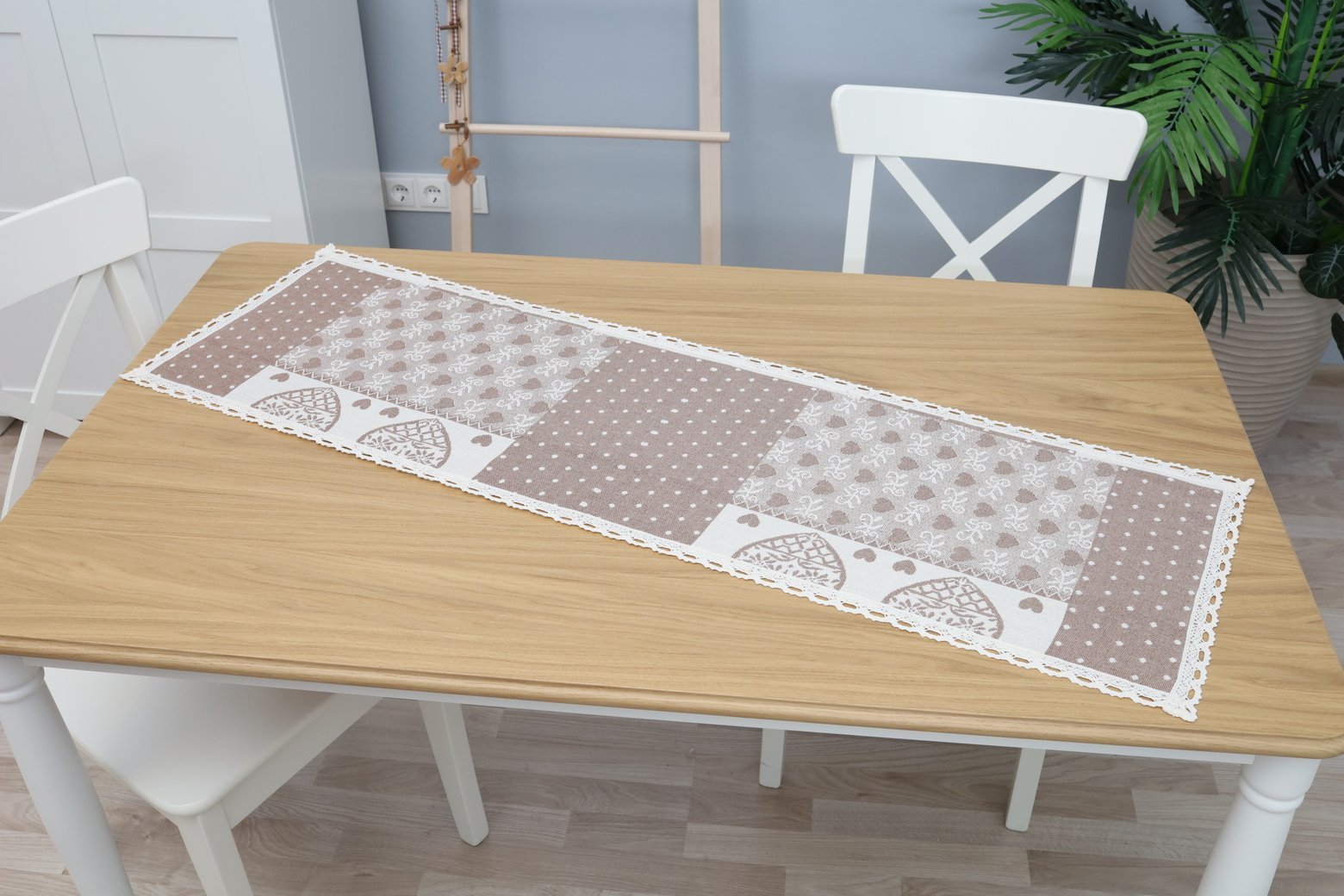 Table runner Brown hearts / Buy one, get one free! - Image 4