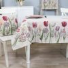 Jacquard tablecloth Tulips