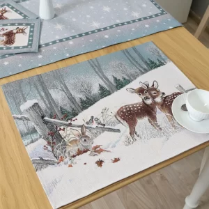 Christmas table napkin Winter Idyll