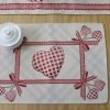 Table placemat Hearts, home dining room decor