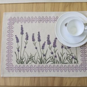 Table placemat Lavender meadow, home dining room decor