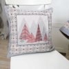 Double-sided cushion cover Red mysterious forest
