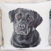 Double-sided cushion cover Black Labrador