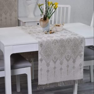 Linen table runner National patterns
