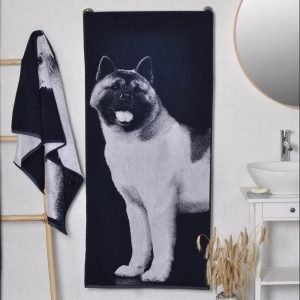 Cotton towel American Akita