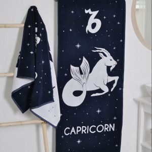 Cotton bath towel Zodiac Capricorn
