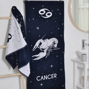 Cotton bath towel Zodiac Cancer