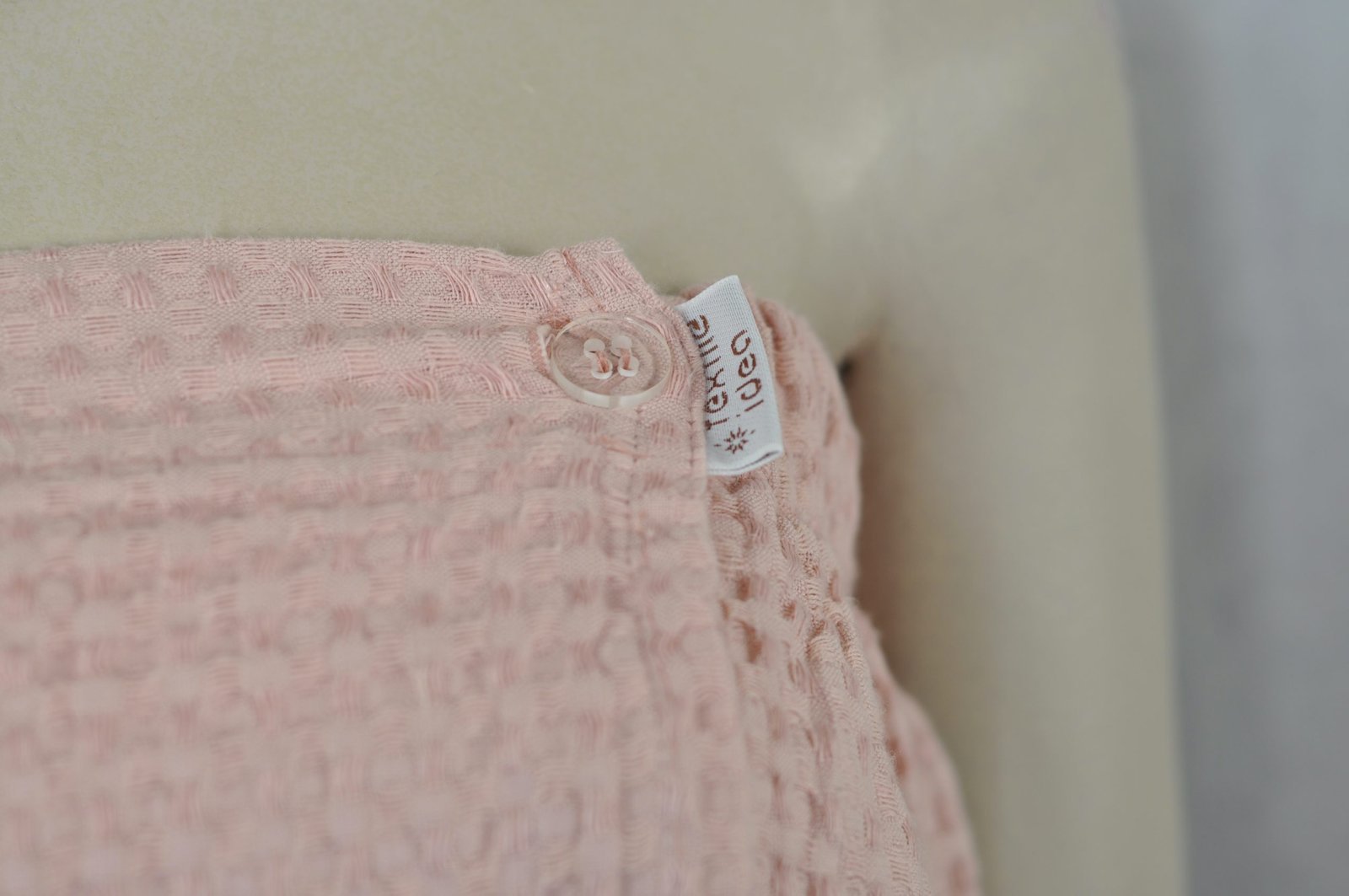 Short waffle pink Colors female sauna apron - Image 3