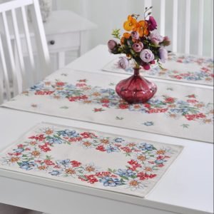 Table placemat Freesia, home dining room decor
