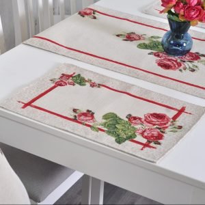 Table placemat Rose garden, home dining room decor