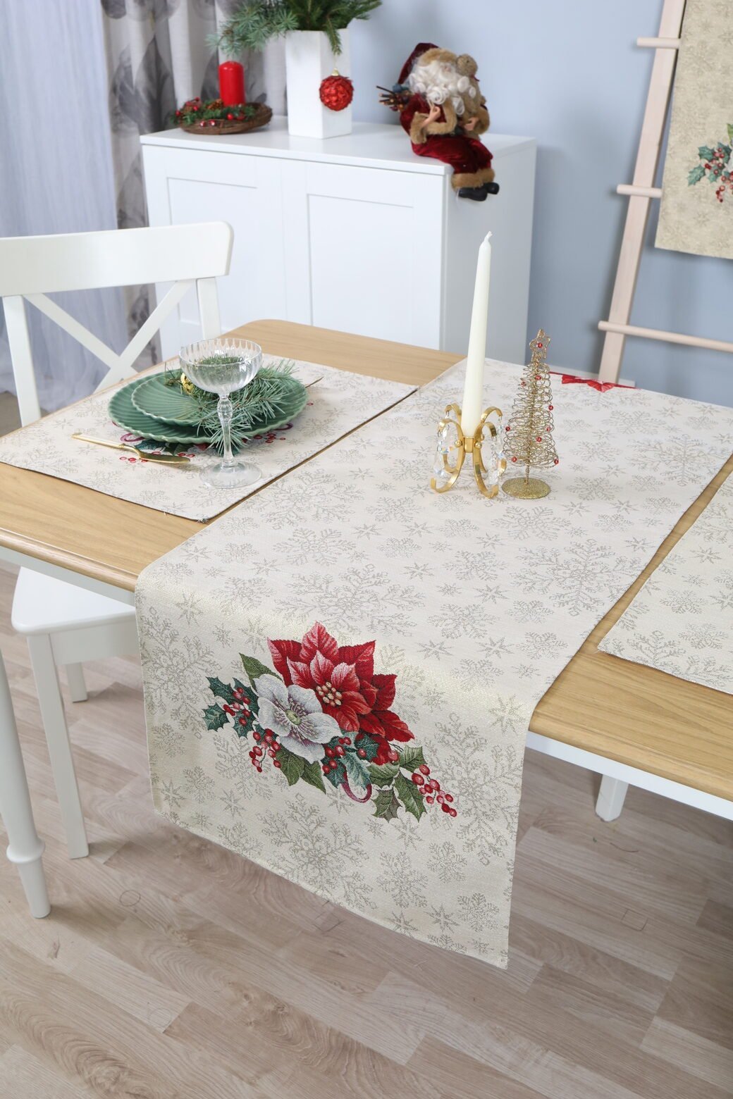 Christmas Table Track Golden Holidays - Image 3