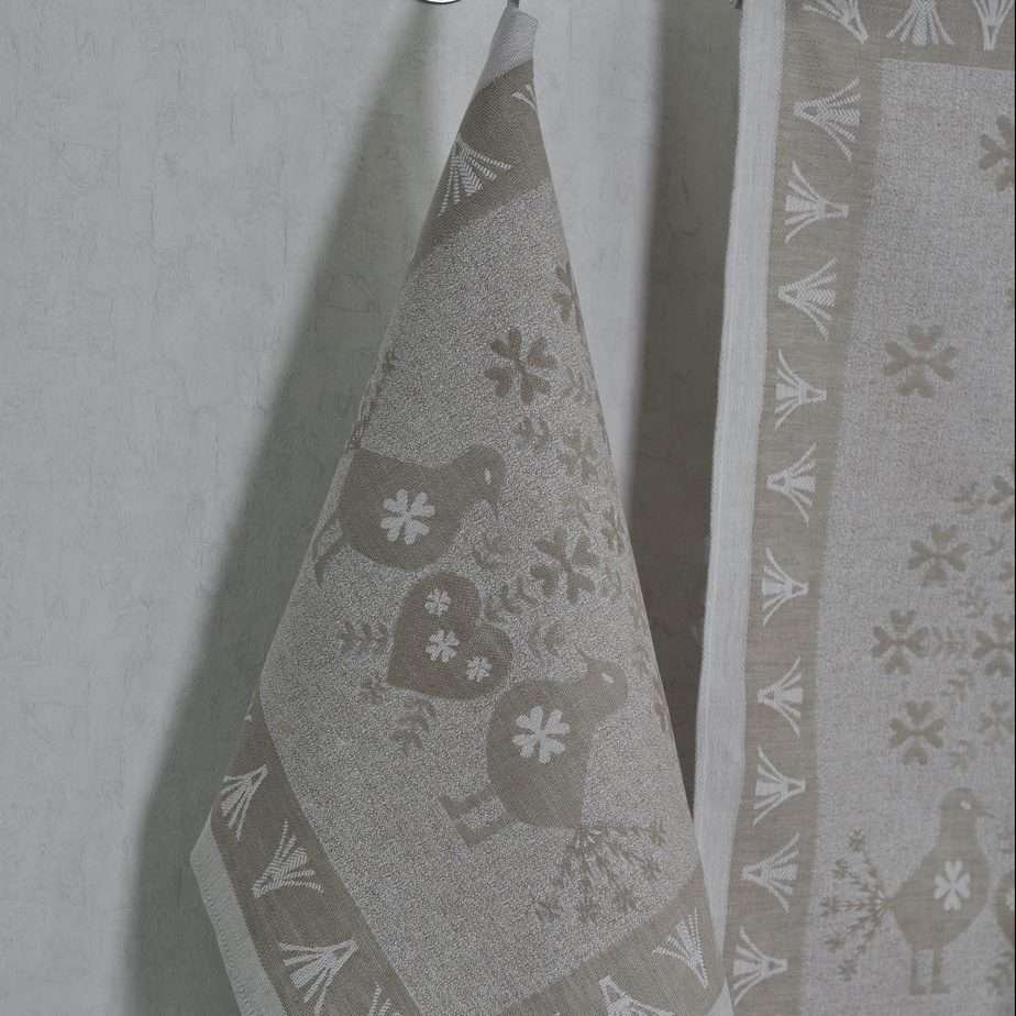 Kitchen linen towel Pigeons