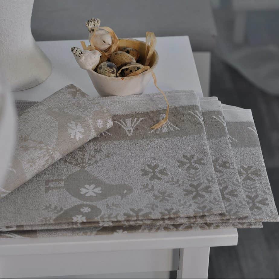 Kitchen linen towel Pigeons