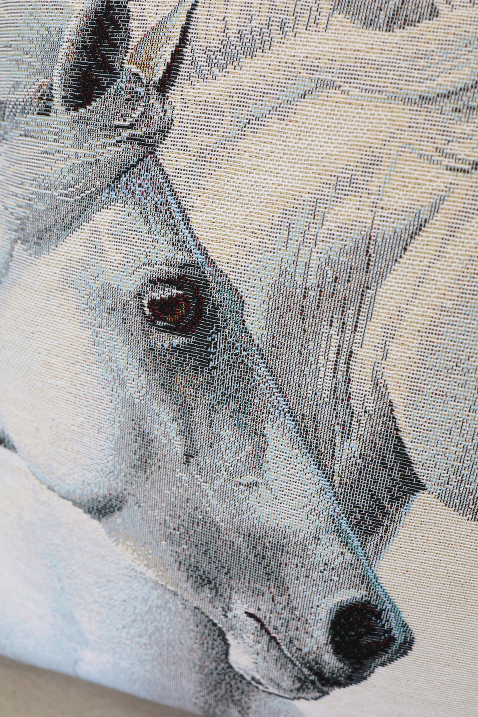 Double-sided cushion cover Two white horses - Image 5