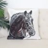 Double-sided cushion cover Black steed