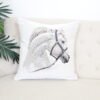 Double-sided cushion cover White steed