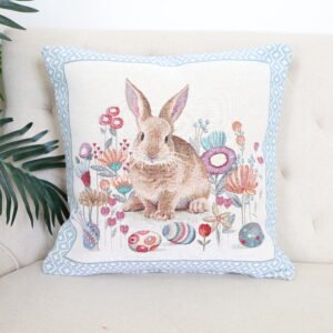 Double-sided cushion cover Easter bunny