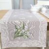 Stalo takelis Varpeliai, Table runner Lily of the valley, home dining table decor
