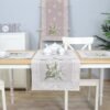 Stalo takelis Varpeliai, Table runner Lily of the valley, home dining table decor