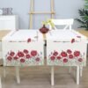 Table runner Poppies and lavenders, home dining table decor