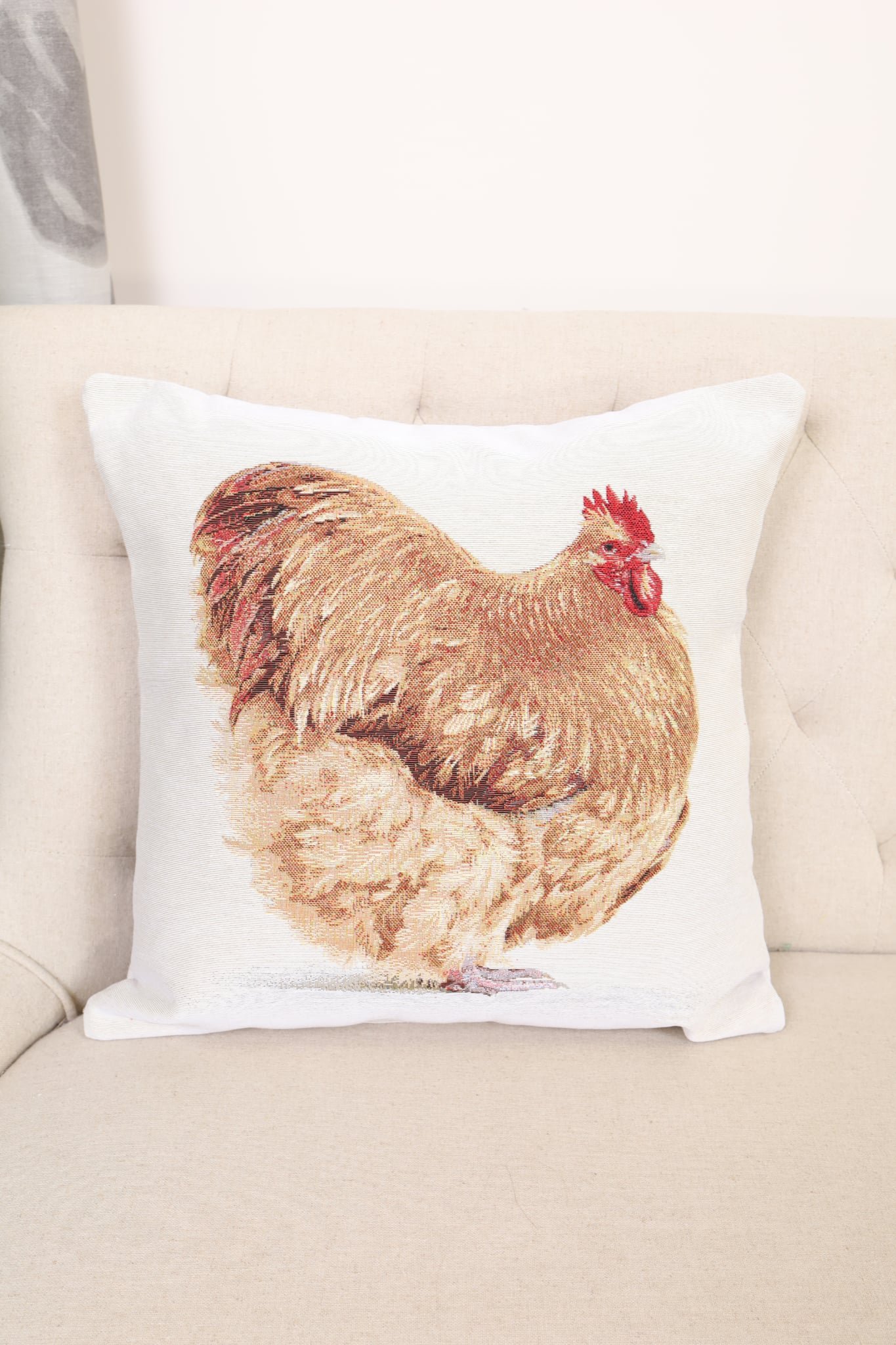 Dvipusis pagalvės užvalkalas Višta, Double-sided cushion cover Chicken