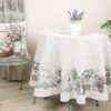 Apvali stalo staltiese Levandų elegancija, Round tablecloth Lavender elegance