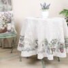 Apvali stalo staltiese Levandų elegancija, Round tablecloth Lavender elegance