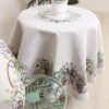Apvali stalo staltiese Levandų elegancija, Round tablecloth Lavender elegance