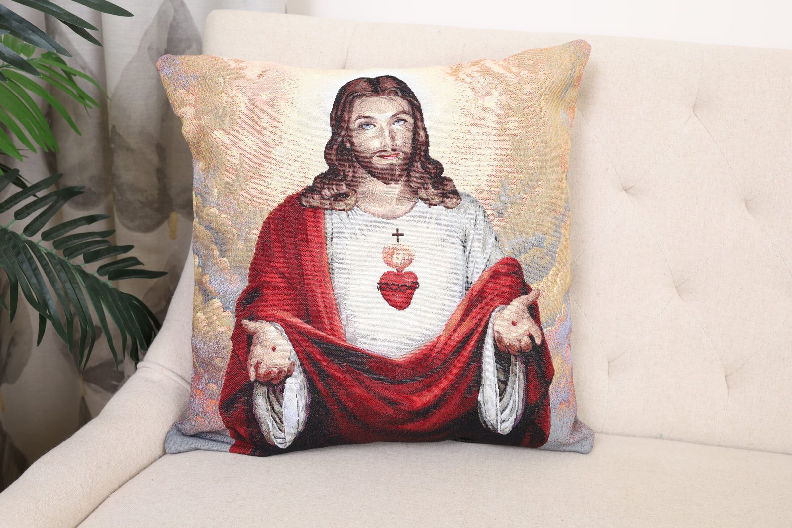 Dvipusis pagalvės užvalkalas Jėzus