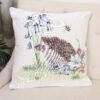 Dvipusis pagalvės užvalkalas Ežiukas ir varpeliai, Double-sided cushion cover Hedgehog and bluebells