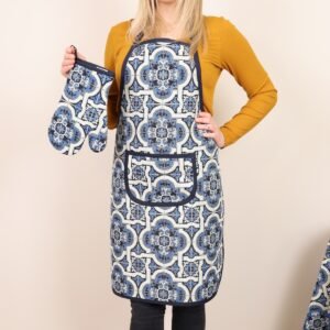 Kitchen apron Blue mosaic