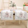 Table runner Bunny in a cup, home dining table decor