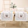 Table runner Bunny couple, home dining table decor