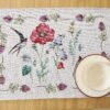 Stalo servetėlė Kregždės pievoje, Table placemat Swallows in the meadow, home dining room decor