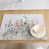 Stalo servetėlė Žolynai, Table placemat Grasslands, home dining room decor