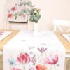Stalo takelis Gėlių sodas, Table runner Flower garden, home dining table decor