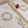 Stalo takelis Žemuogės, Table runner Strawberries, home dining table decor