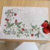 Stalo servetėlė Žemuogės, Table placemat Strawberries, home dining room decor