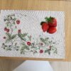 Stalo servetėlė Žemuogės, Table placemat Strawberries, home dining room decor