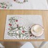 Stalo servetėlė Žemuogės, Table placemat Strawberries, home dining room decor