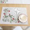 Stalo servetėlė Žemuogės, Table placemat Strawberries, home dining room decor