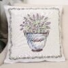 Dvipusis pagalvės užvalkalas Levandų žavesys, Double-sided cushion cover Lavender charm